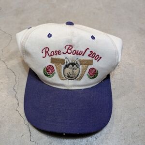 VTG Yupoong Rose Bowl 2001 Hat Huskies
